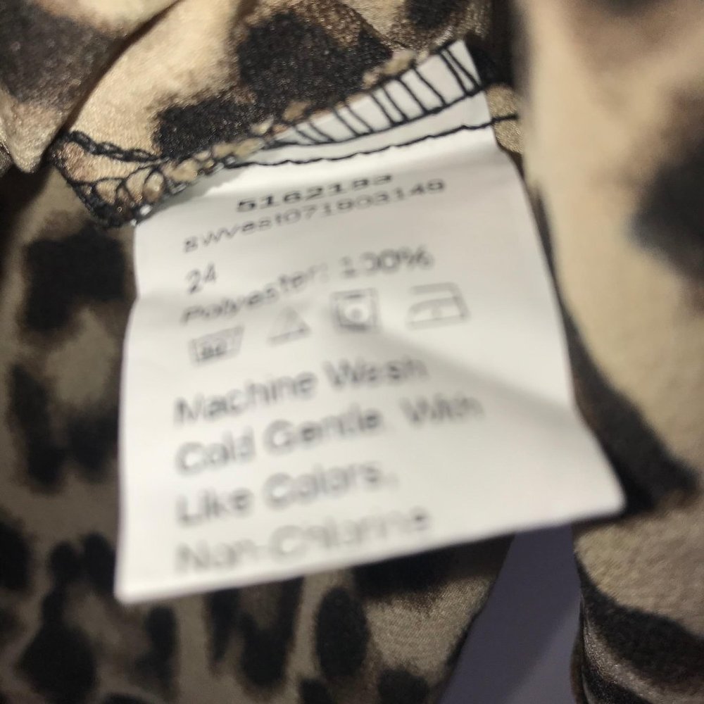 WOMENS SHEIN LEOPARD PRINT NIGHT‎ GOWN - Picture 4 of 6